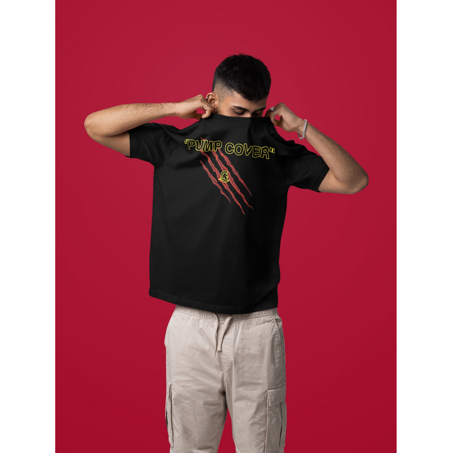 “PUMP COVER” Tiger Tamil T-Shirt - Oversized