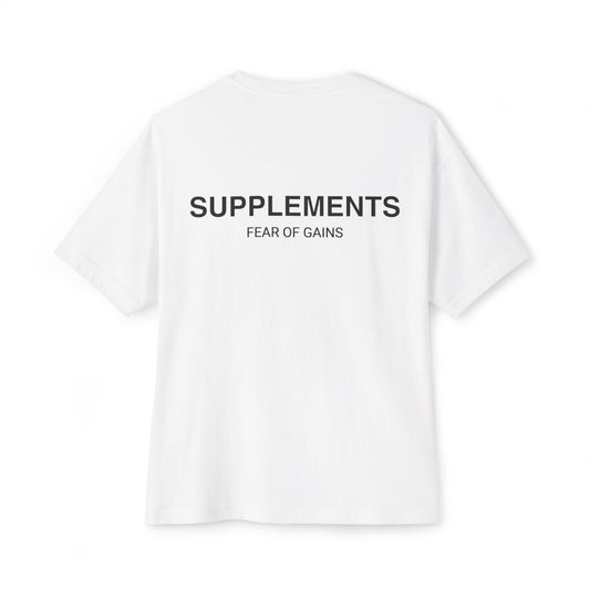 SUPPLEMENTS (FEAR OF GAINS) T-Shirt - Oversized